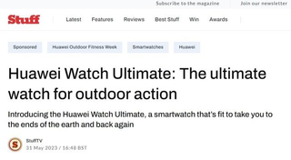 华为flt手表（助你 “登得更高、潜得更深” 外媒深度评测华为WATCH Ultimate非凡大师）